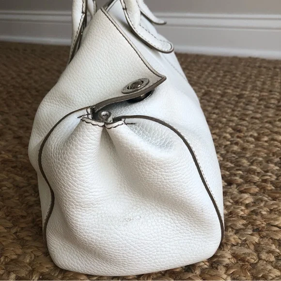 Tod's White Leather Handbag